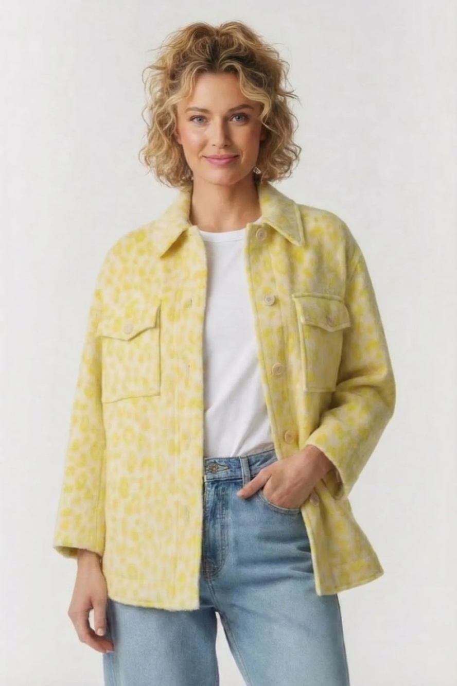 NWT Isabel Marant Odelino Coat Yellow Sz 4